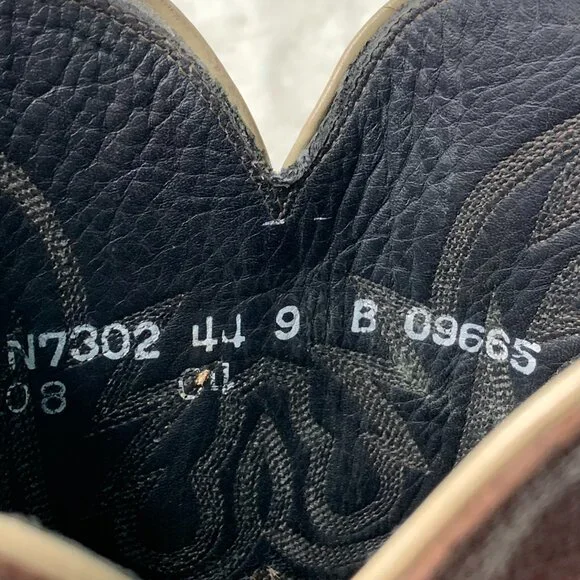 Lucchese 1883 Men's Brown Leather Lizard Western Cowboy Boots Size 9 - Picture 8 of 10